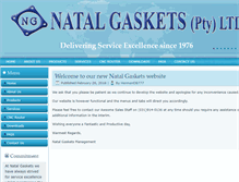 Tablet Screenshot of natalgaskets.com